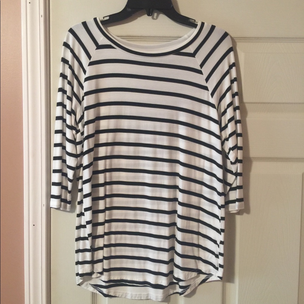 Tickled Teal Striped Shirt
